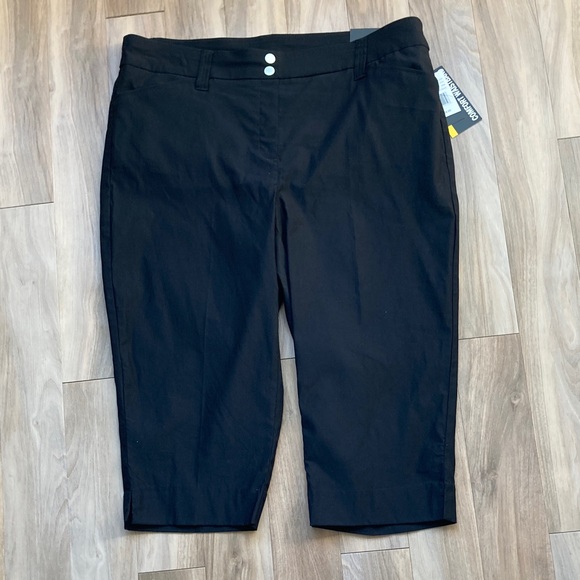 Pants - Briggs lux millennium Capri pull on pant black  comfort waistband 18W